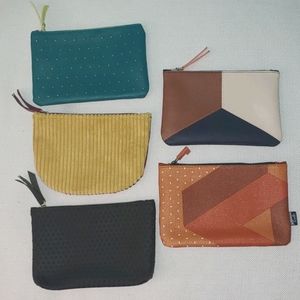Lot of 5 cosmetic bags from Ipsy